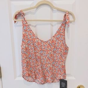 Brand new reformation alix sleeveless tie top